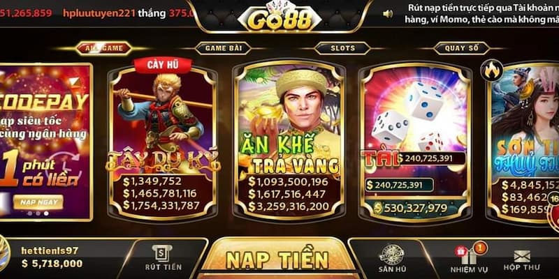 Nạp tiền GO88 Nạp tiền GO88 những lưu ý quan trọng